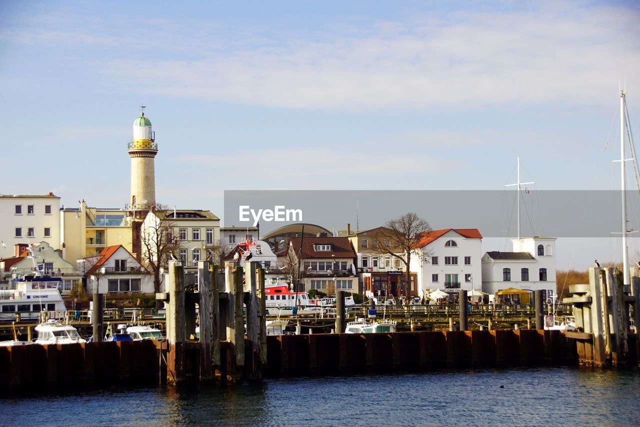 View of buildings at waterfront