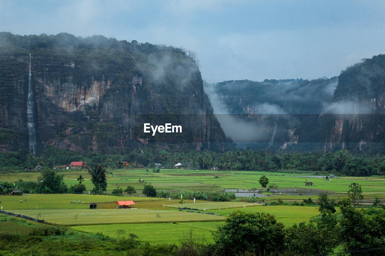 Scenic view of landscape against sky