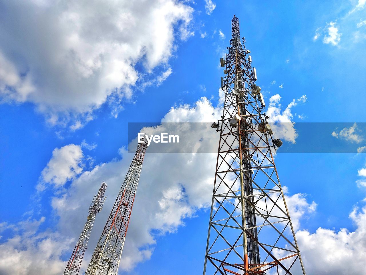 Low angle view of tower against sky