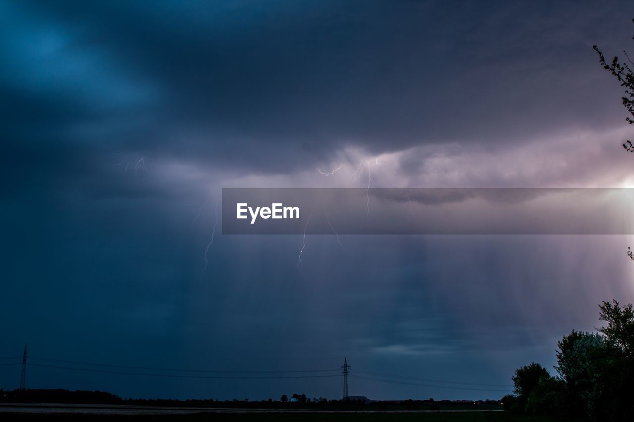 Low angle view of storm clouds in sky