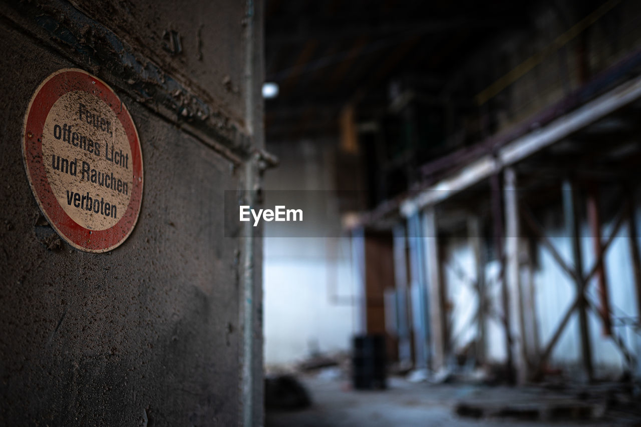 high angle view of rusty machine