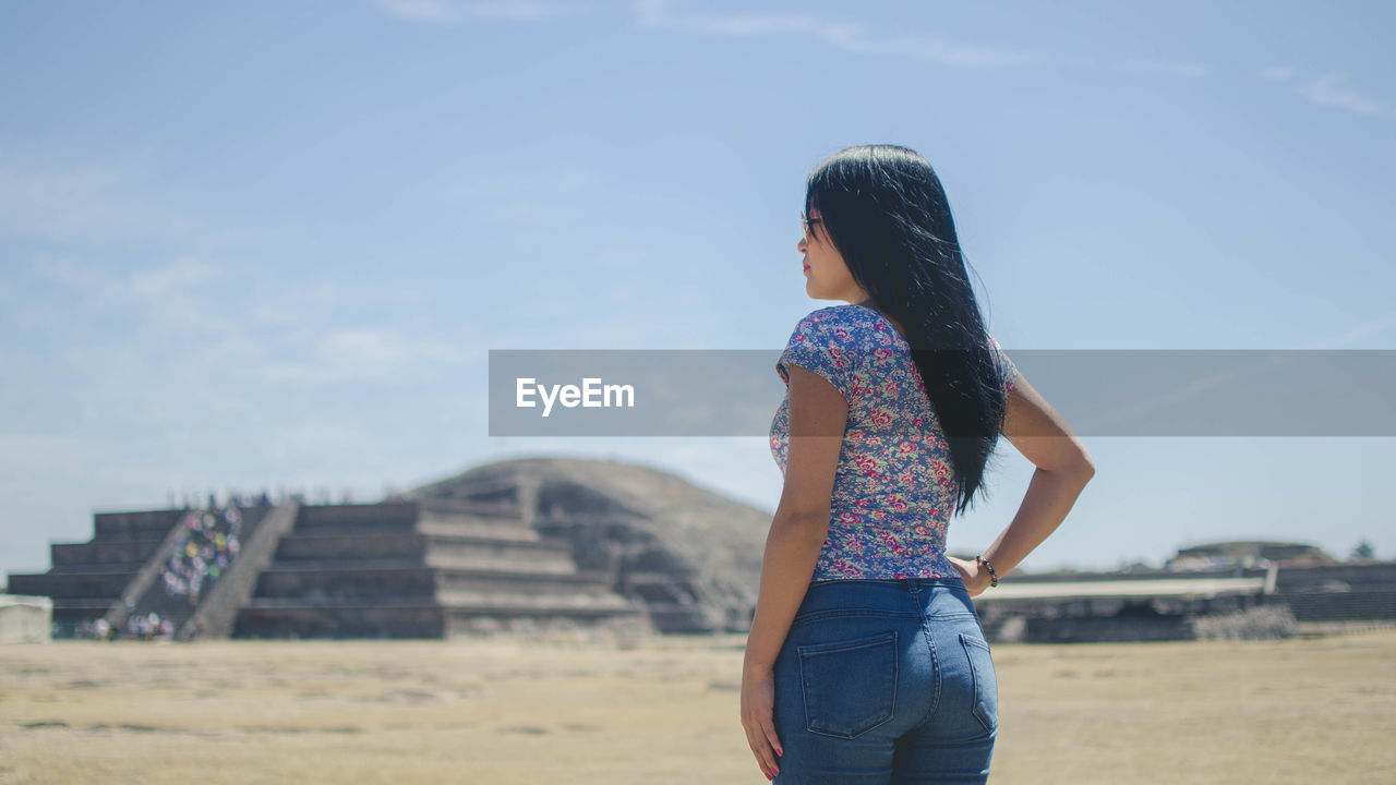 Young woman looking at view