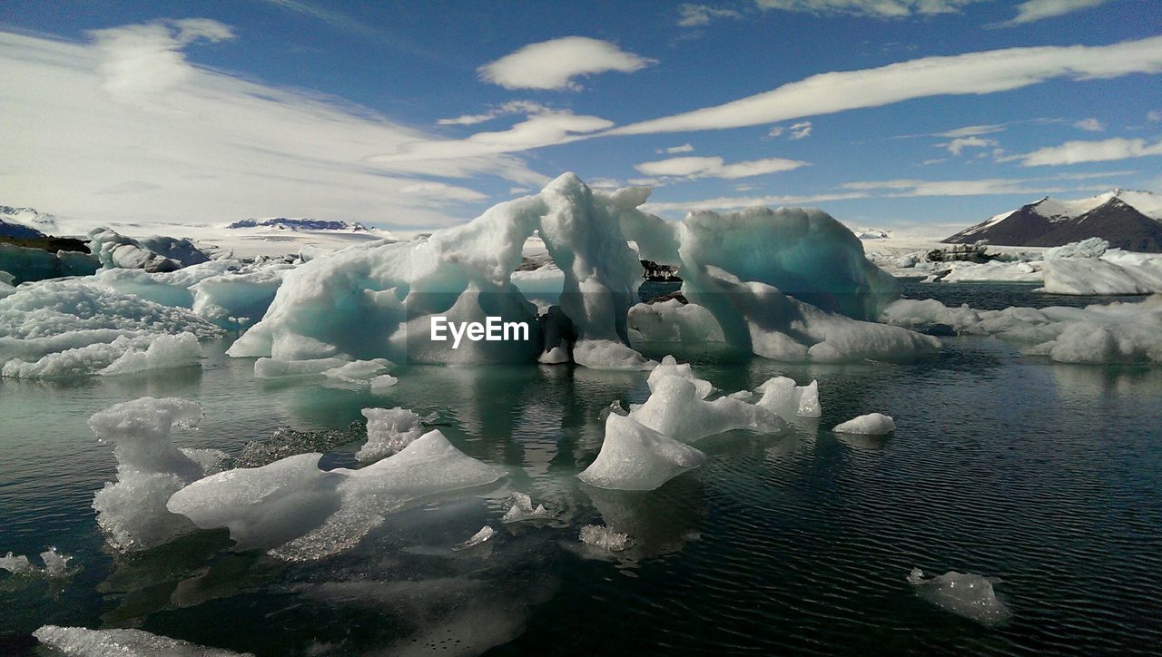 Scenic view of ice berg