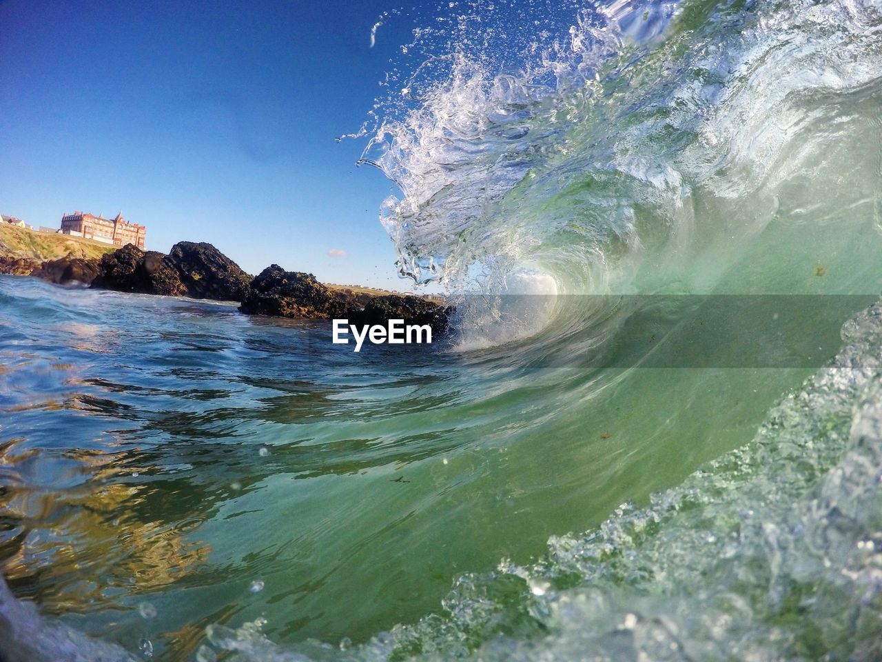 SCENIC VIEW OF SEA WAVES