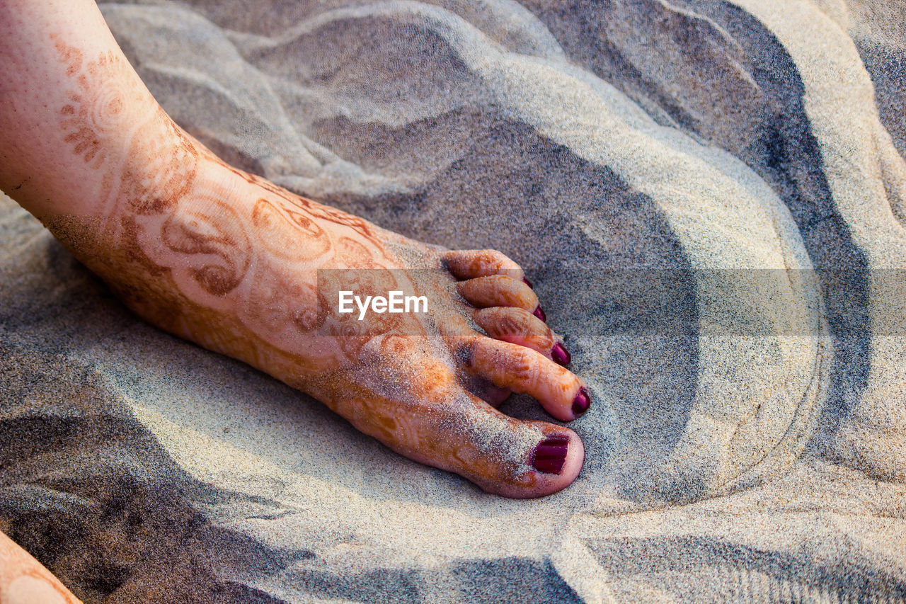 Close-up of woman on beach