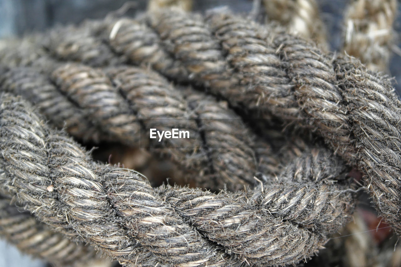 Close-up of ropes