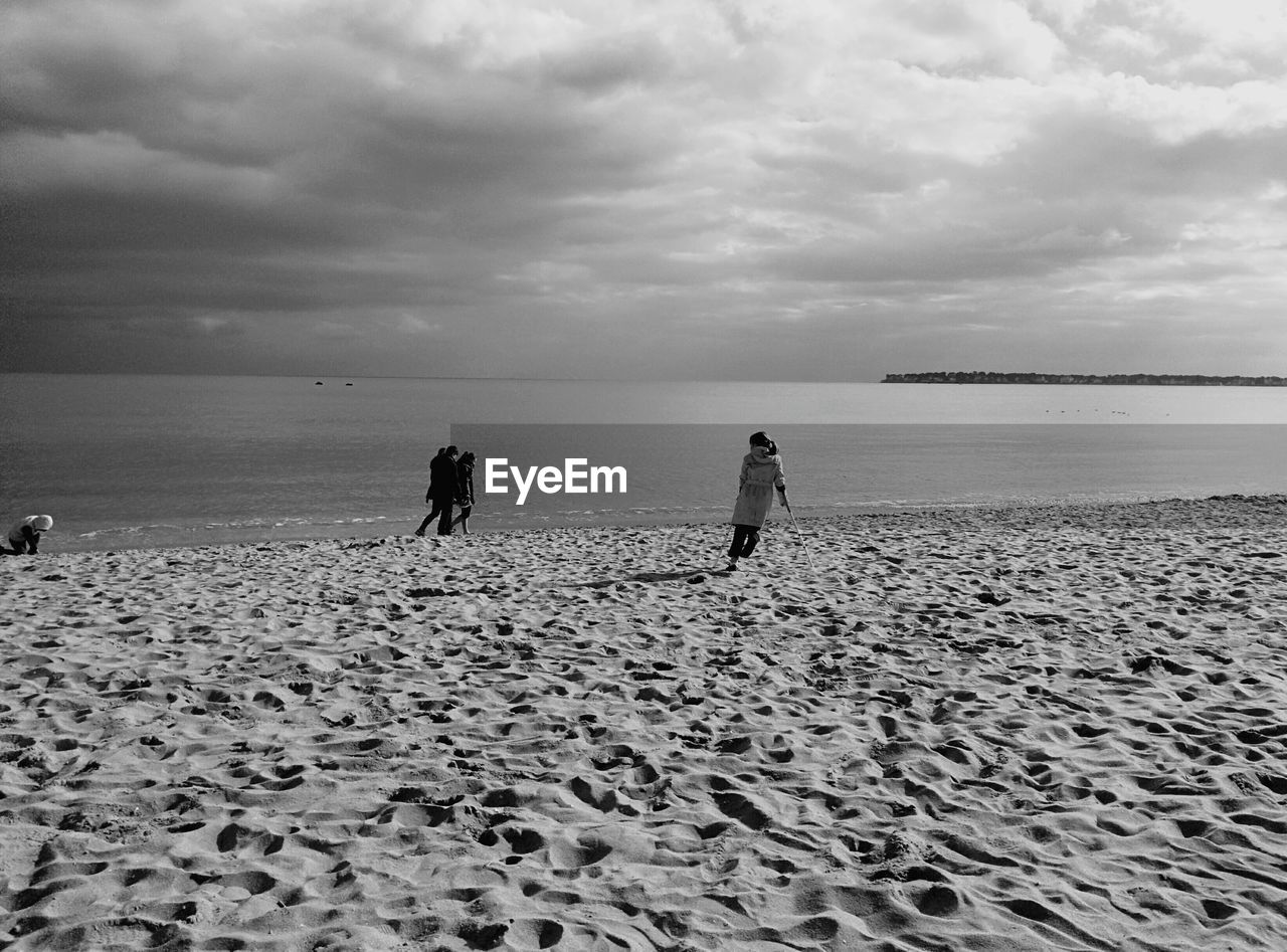 View of people at beach