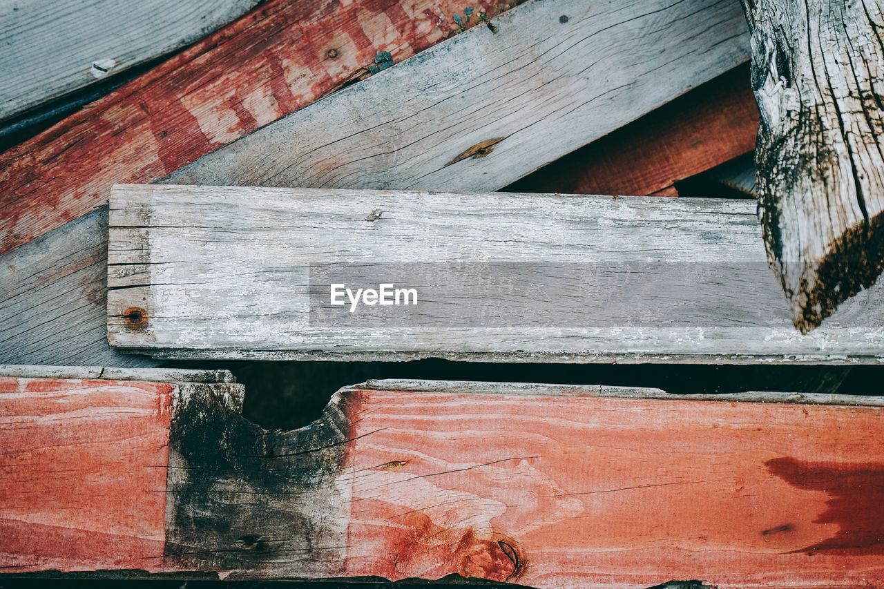 Close-up of wooden plank