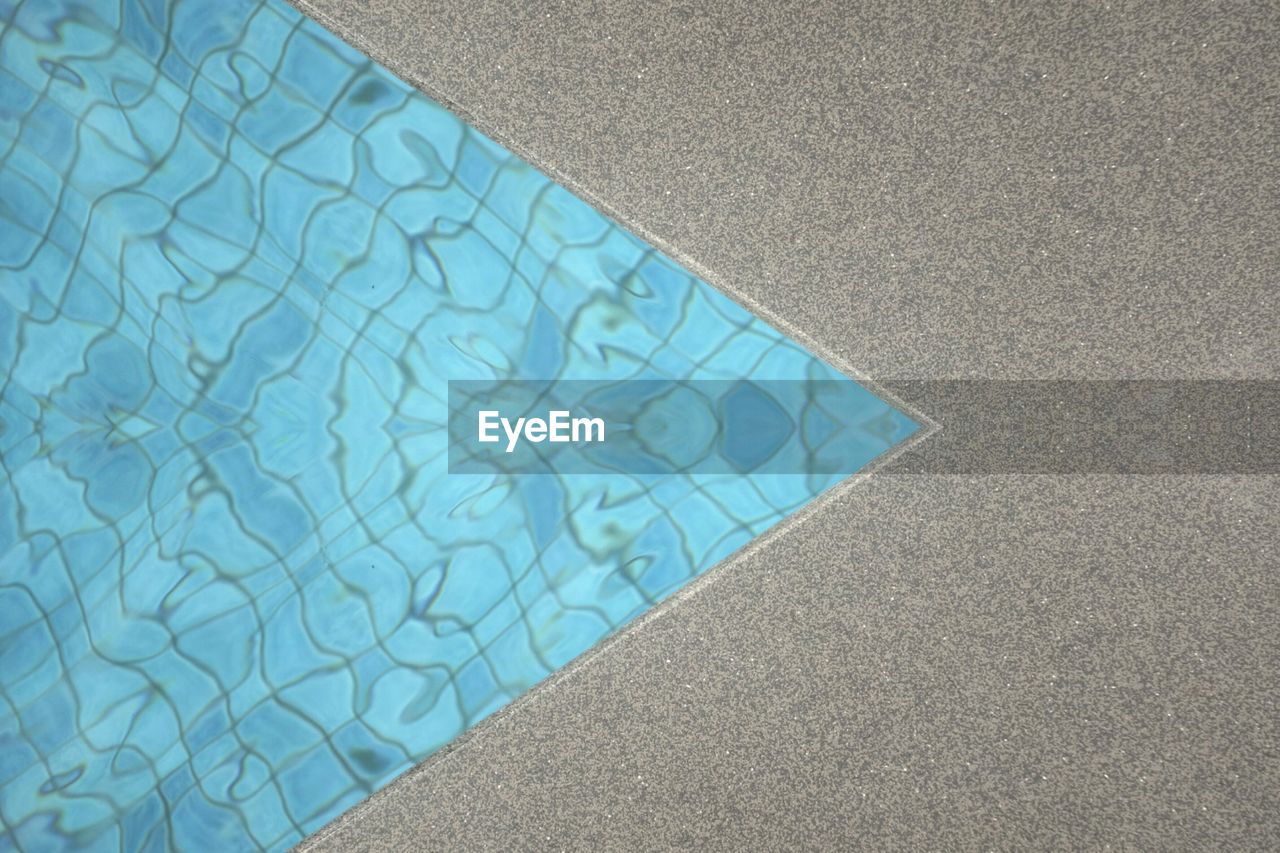 High angle view of swimming pool