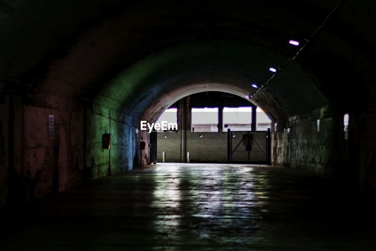 Interior of tunnel