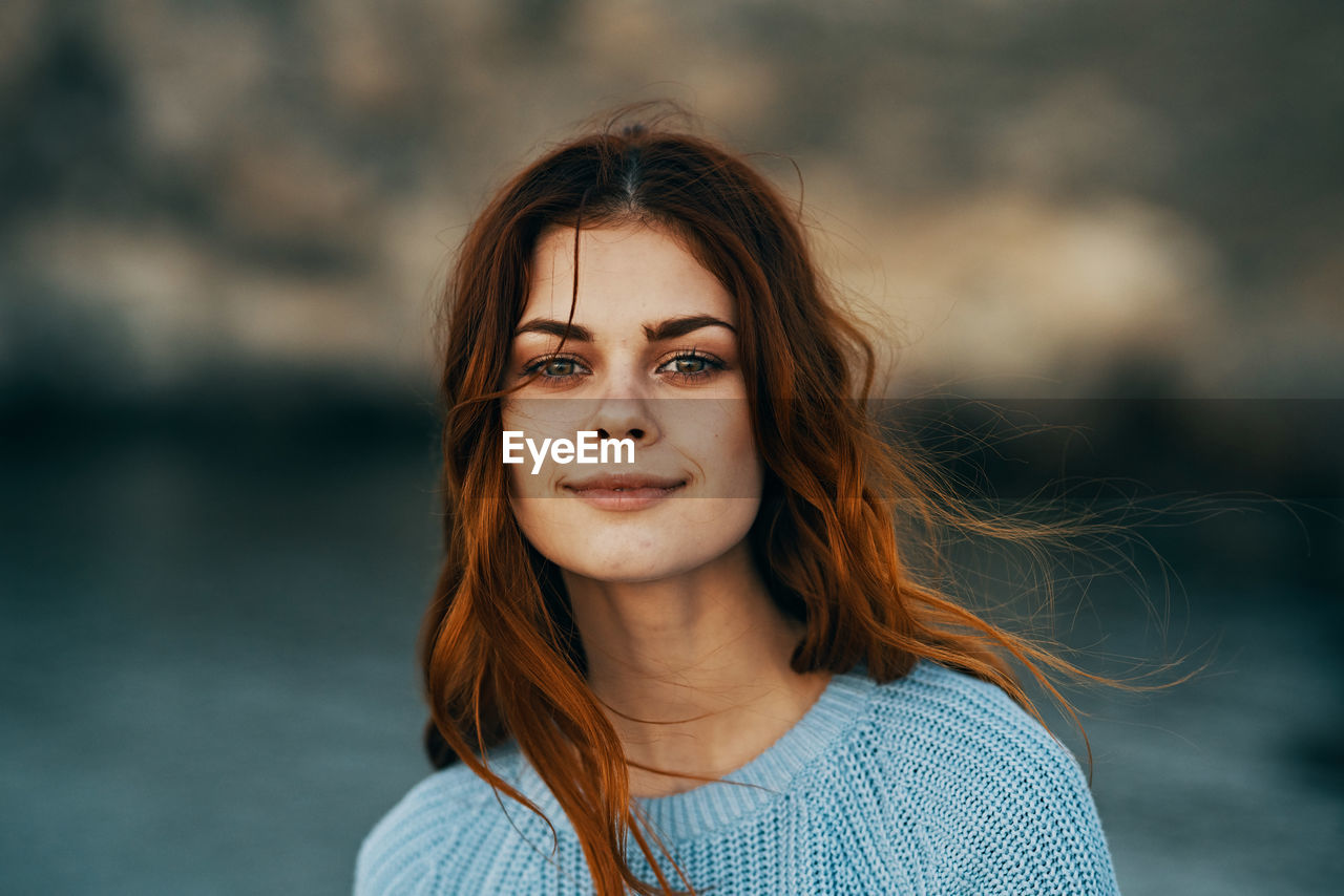 Portrait of beautiful young woman