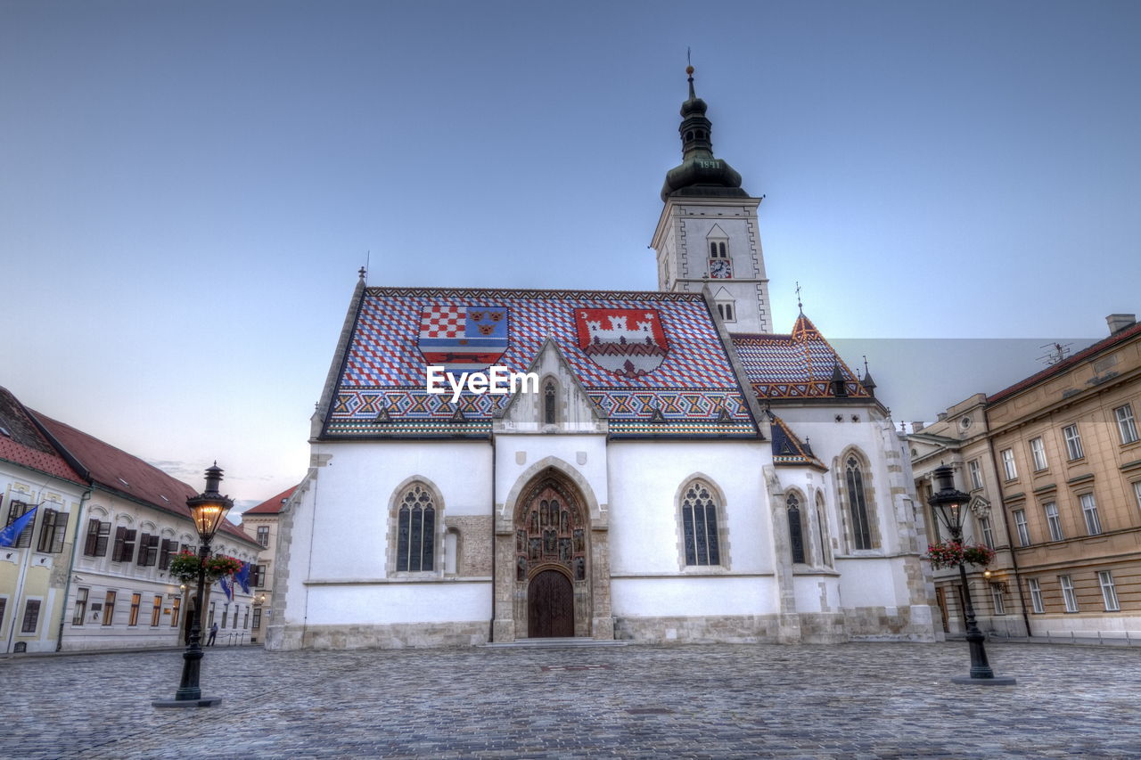 Church of st. mark in st. mark's square in zagreb called gornij grad, croatia