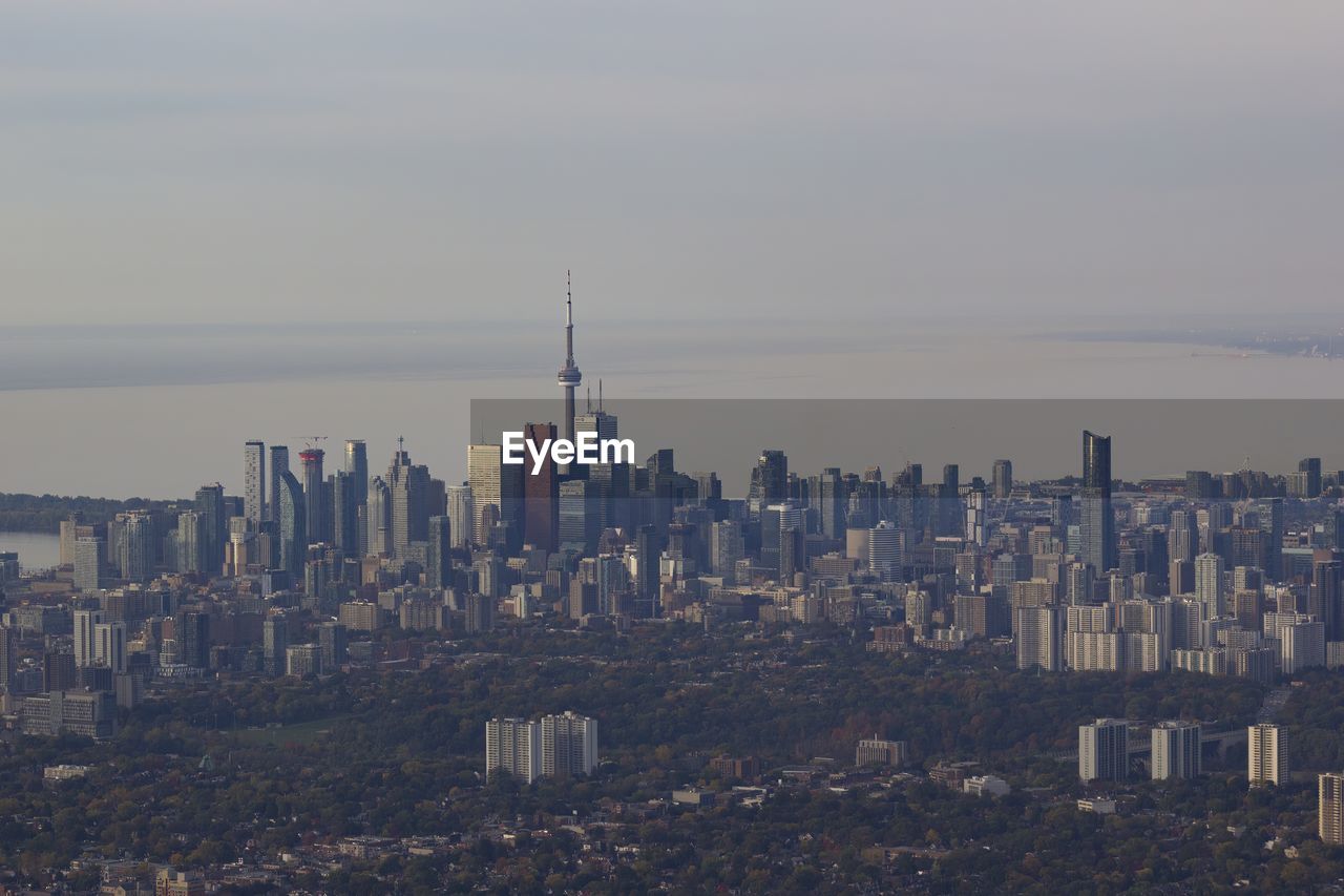 The north east of toronto during the a cloudy day