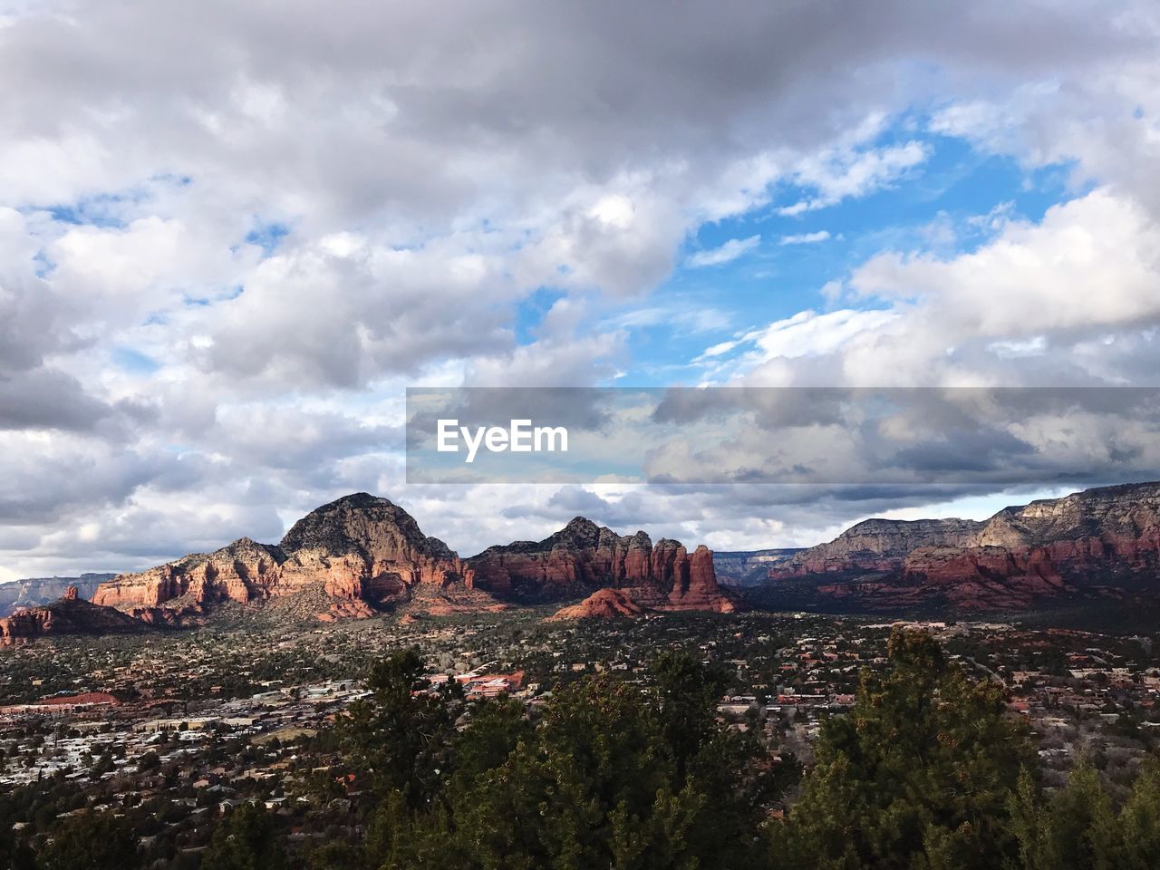 Panoramic view of landscape against sky