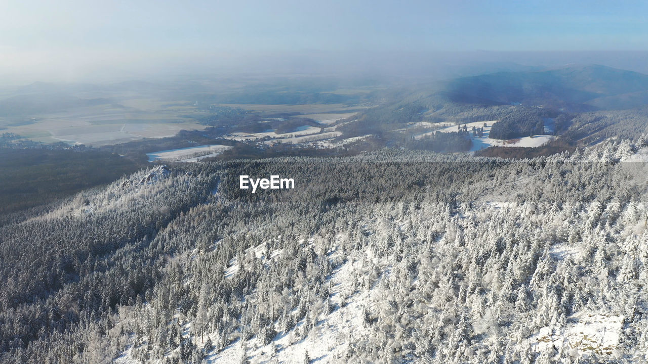 HIGH ANGLE VIEW OF LANDSCAPE AGAINST SKY