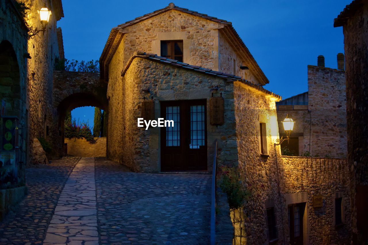 View of old building at night