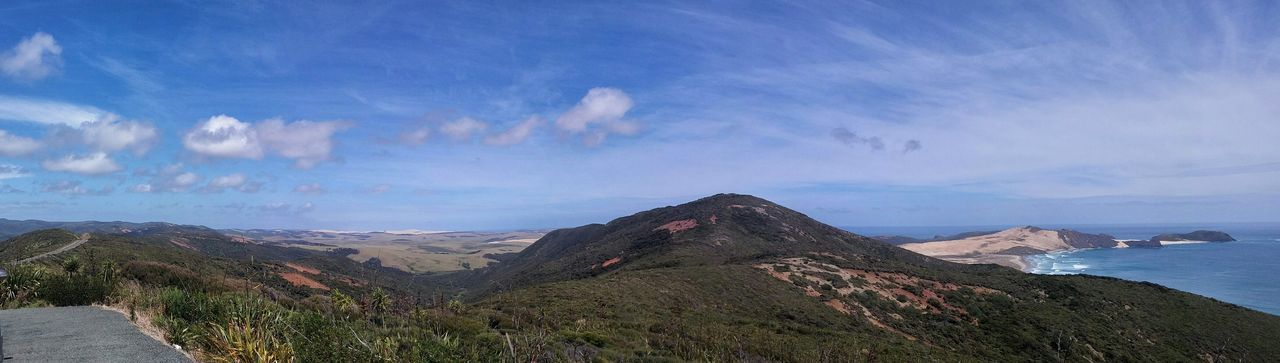 PANORAMIC VIEW OF MOUNTAIN AGAINST SKY