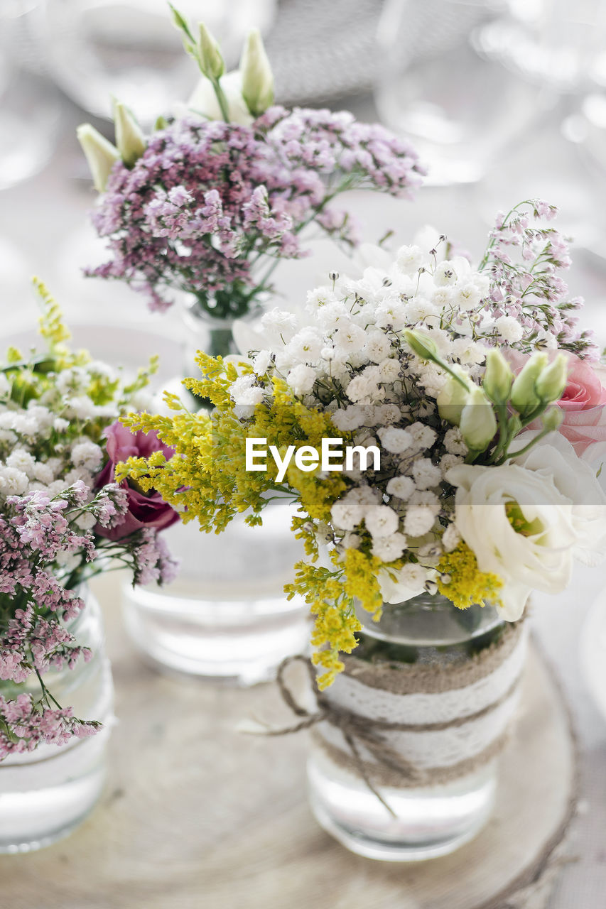 close-up of flowers in vase