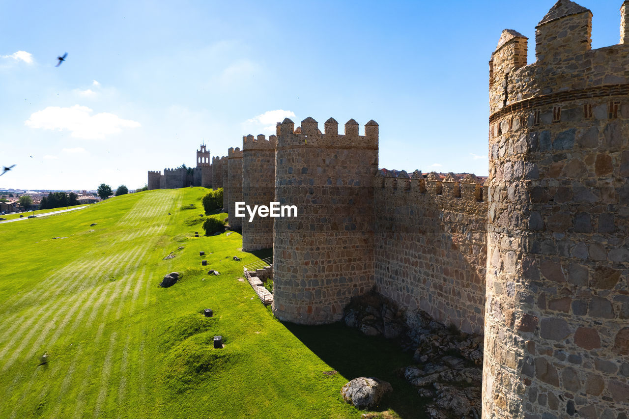 view of old ruins against sky