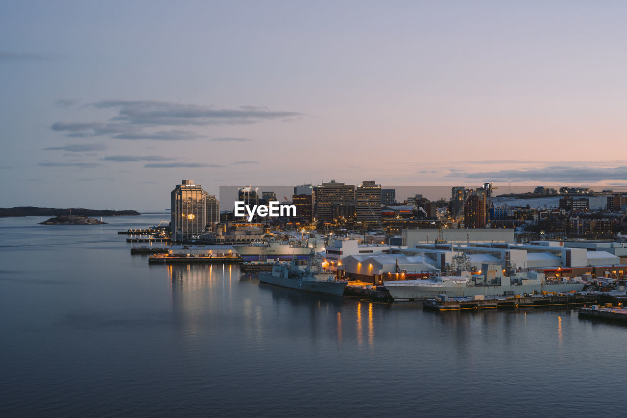 Halifax, nova scotia skyline at night