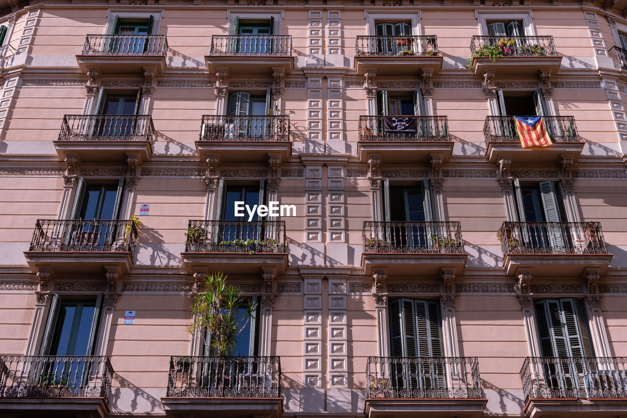 Low angle view of building in city