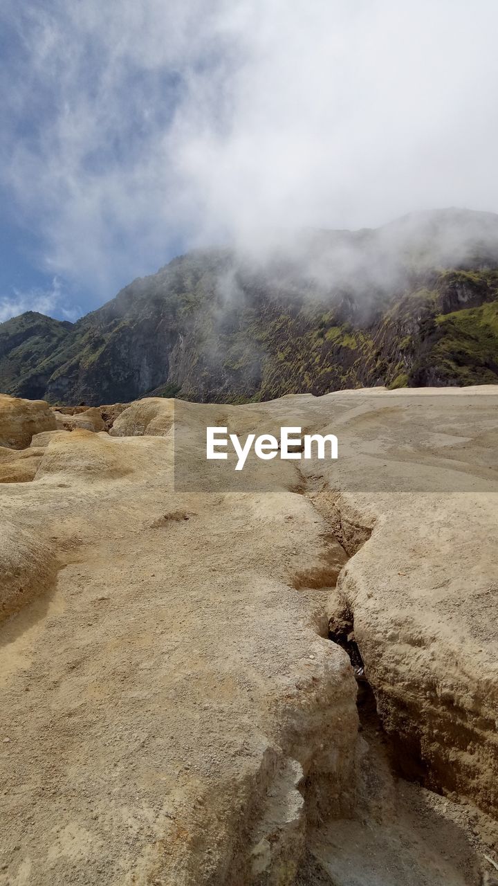 Scenic view in ijen mountain