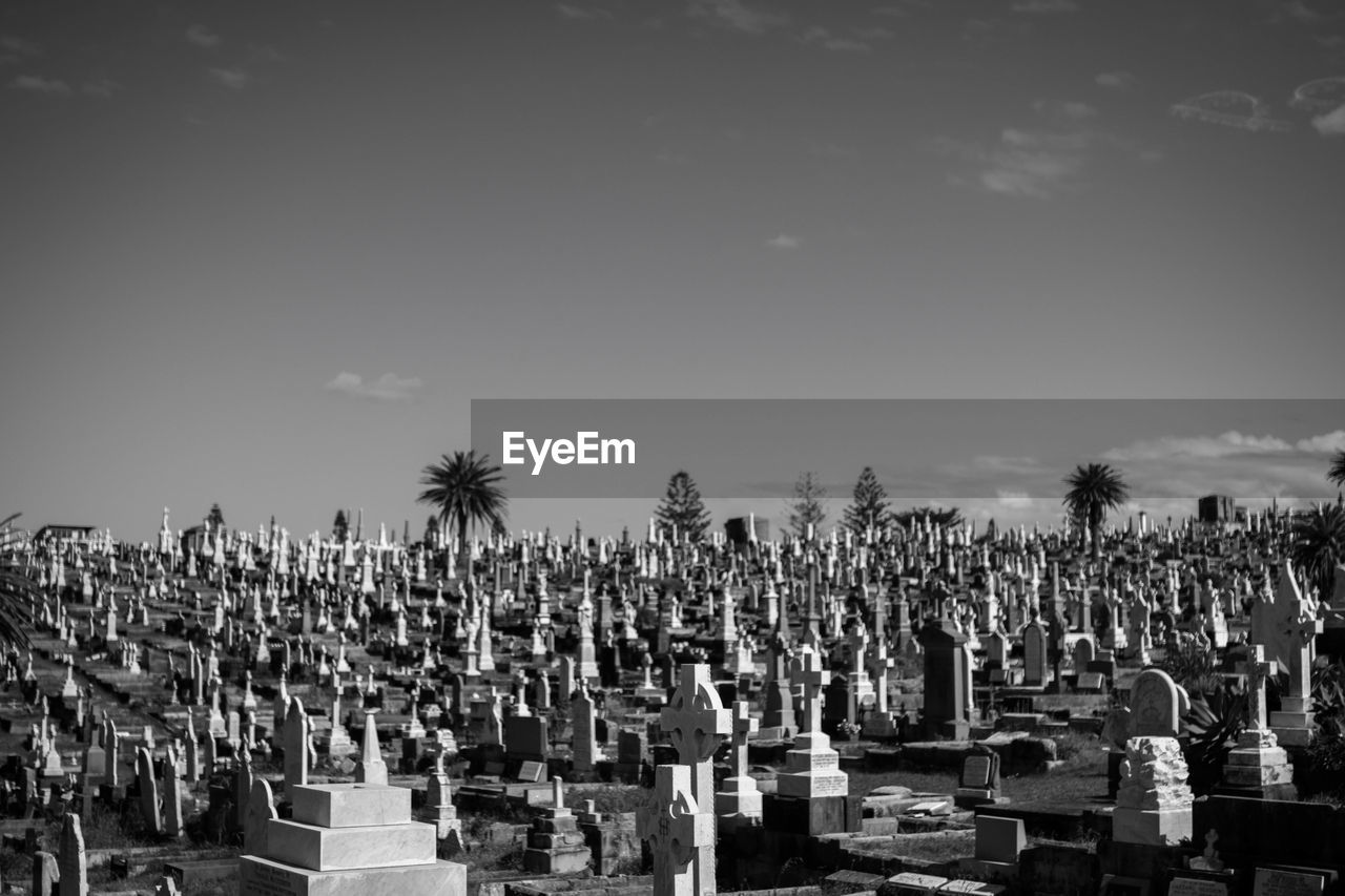 View of cemetary