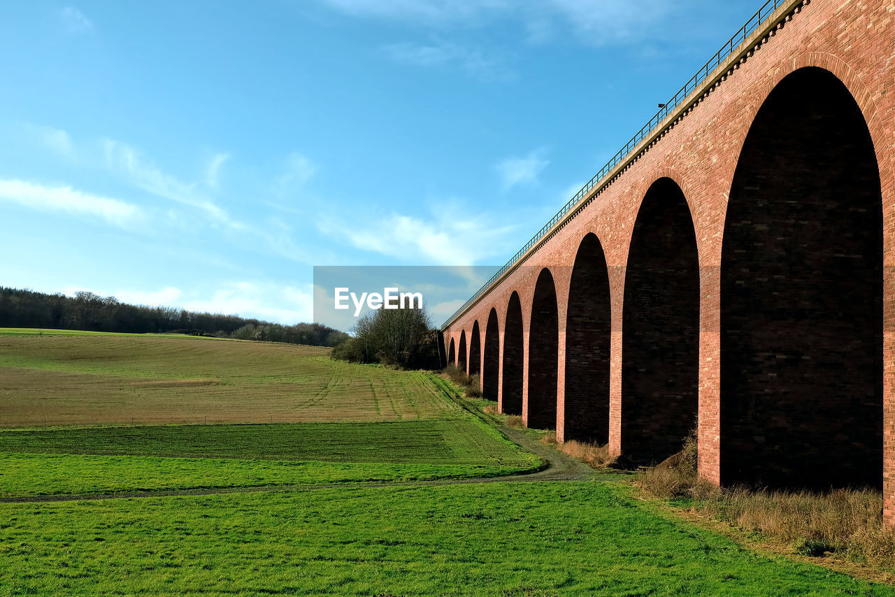 BUILT STRUCTURE ON LAND AGAINST SKY