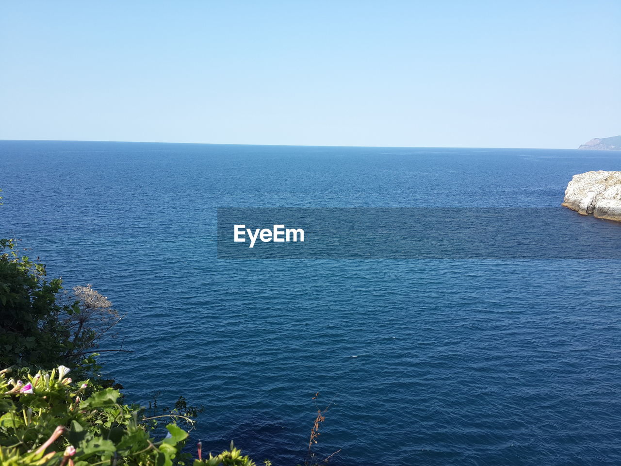 VIEW OF SEA AGAINST CLEAR SKY