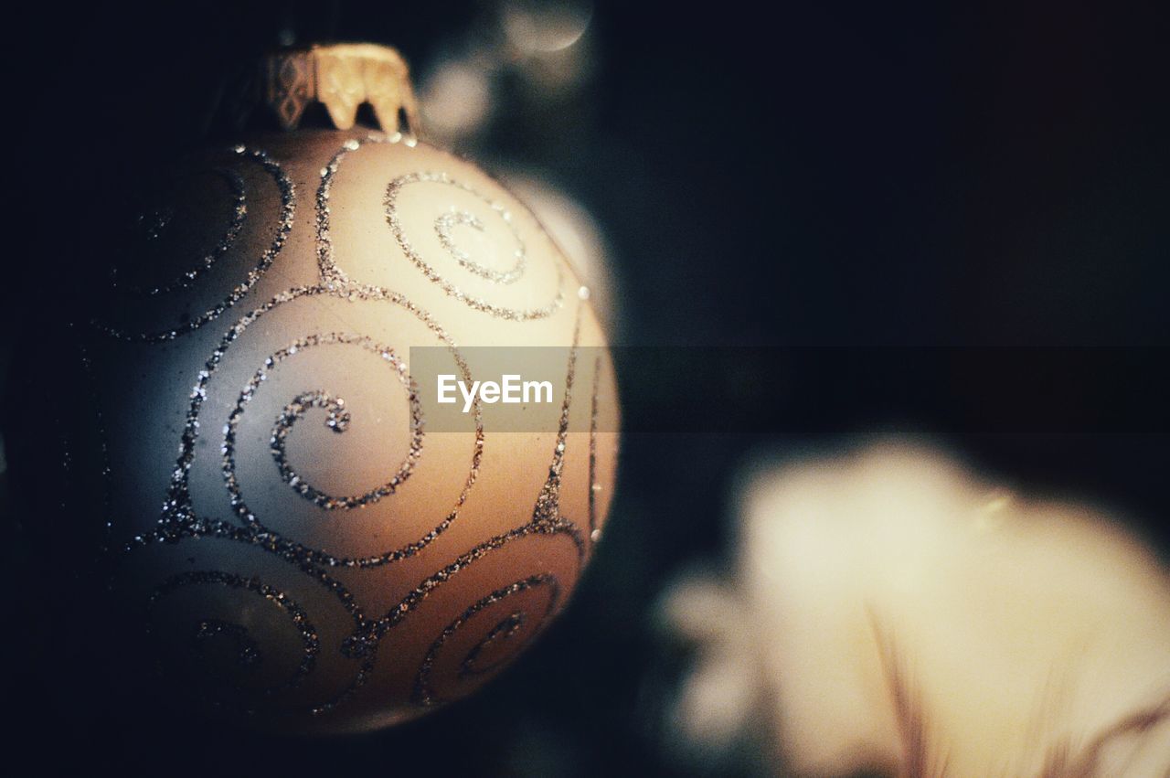 Close-up of illuminated christmas decoration
