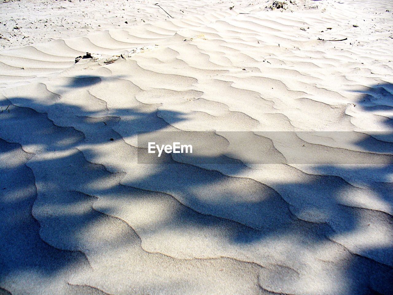 FULL FRAME SHOT OF SAND DUNES ON SNOW