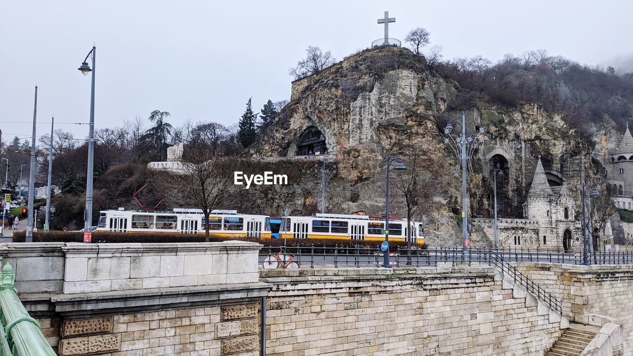 VIEW OF TEMPLE AGAINST BUILDING