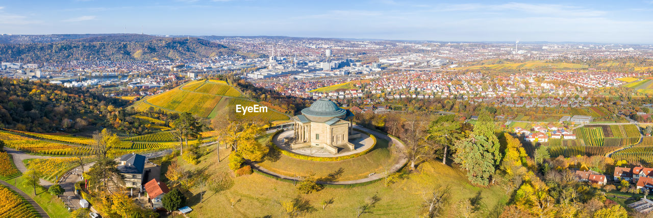 HIGH ANGLE VIEW OF CITYSCAPE