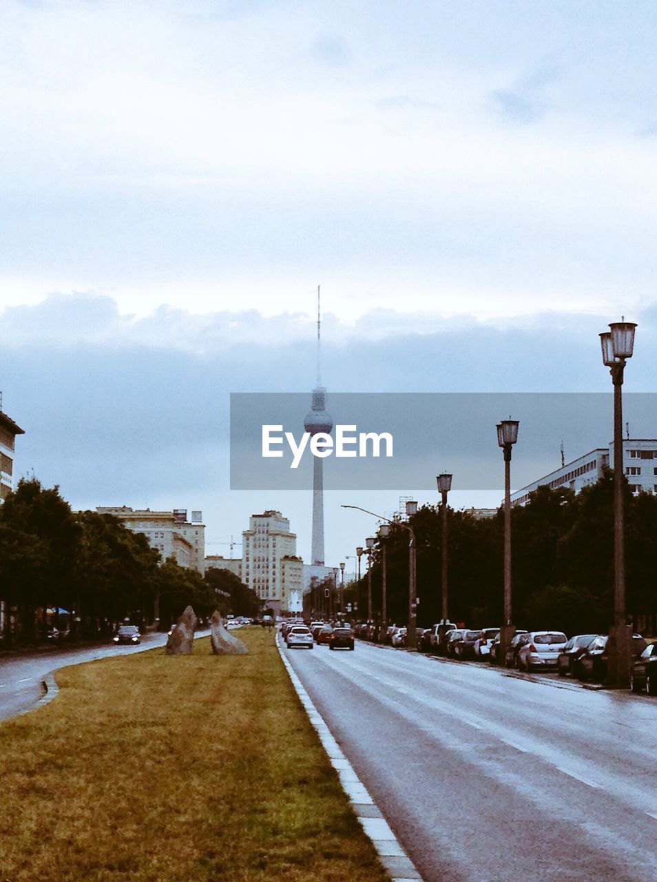 VIEW OF COMMUNICATIONS TOWER IN CITY