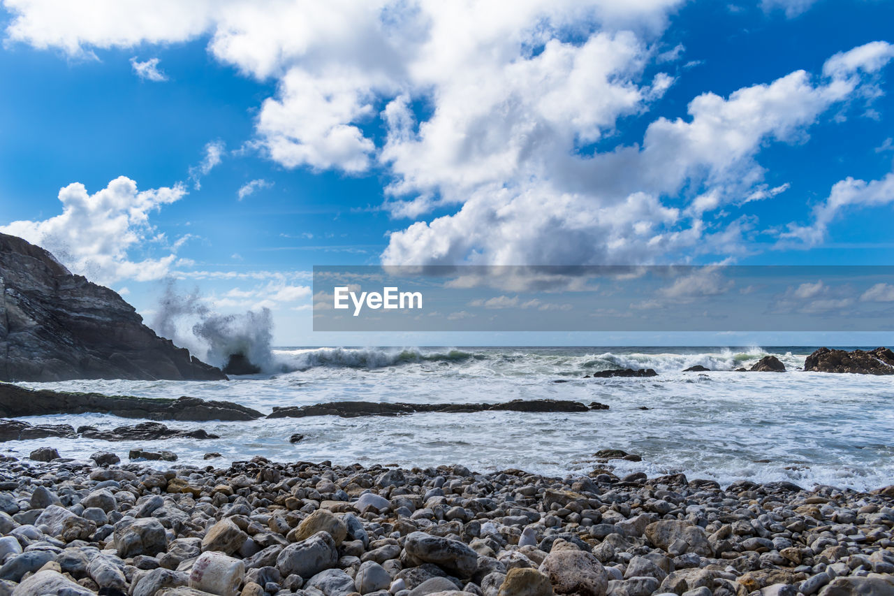 Scenic view of sea against sky