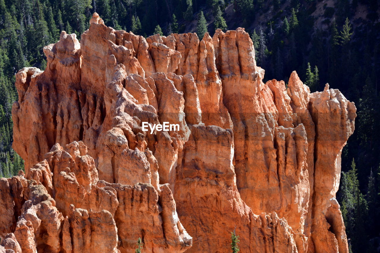 VIEW OF ROCK FORMATION IN A CANYON
