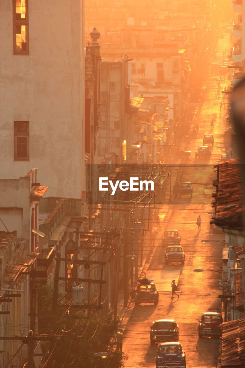 View of havana city during sunset