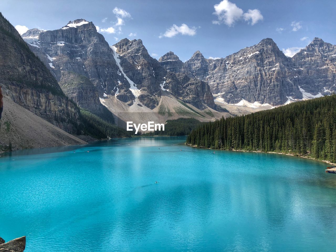 Scenic view of lake during winter