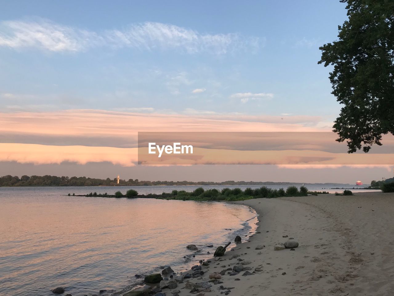 SCENIC VIEW OF SEA DURING SUNSET