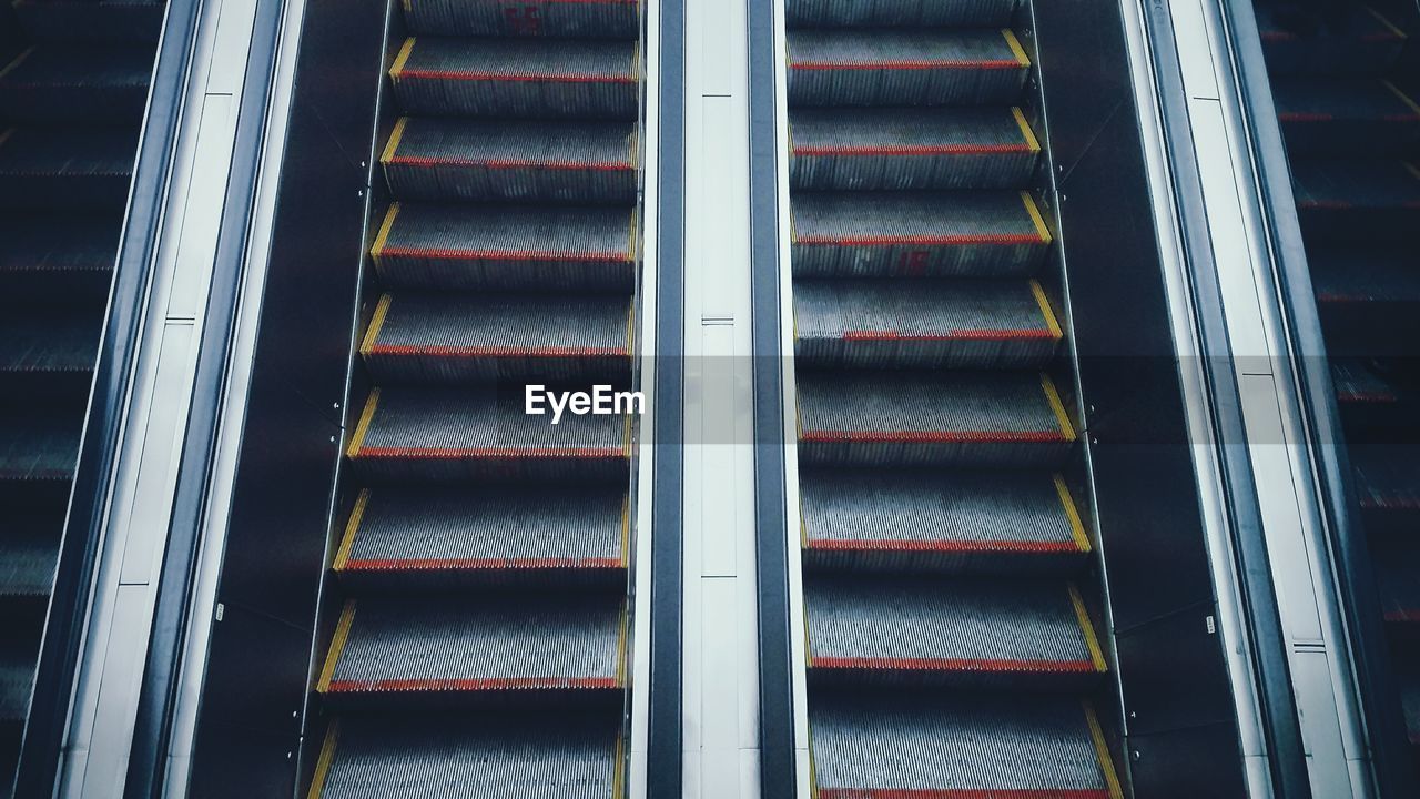 Full frame shot of escalator