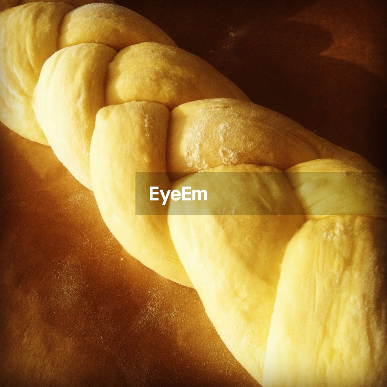 Close-up of dough prepared on table