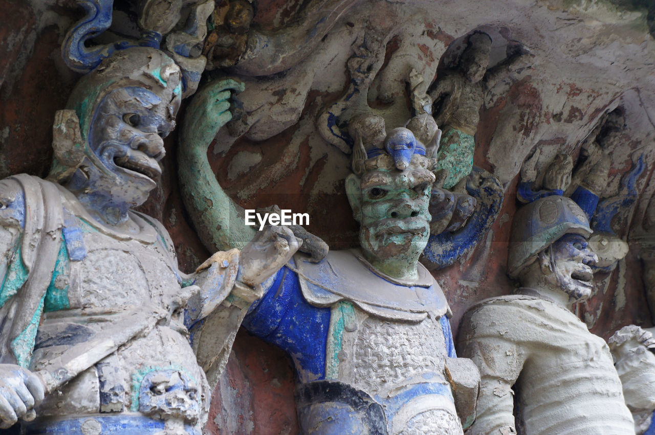 Dazu rock carvings are located in the country of dazu in chongqing 