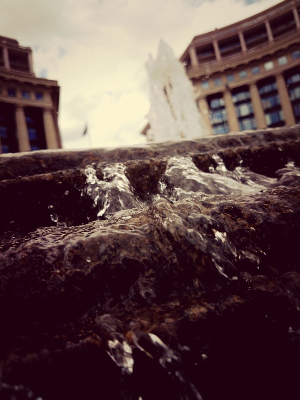 Close-up view of flowing water