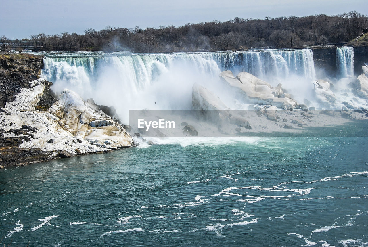 SCENIC VIEW OF WATERFALL