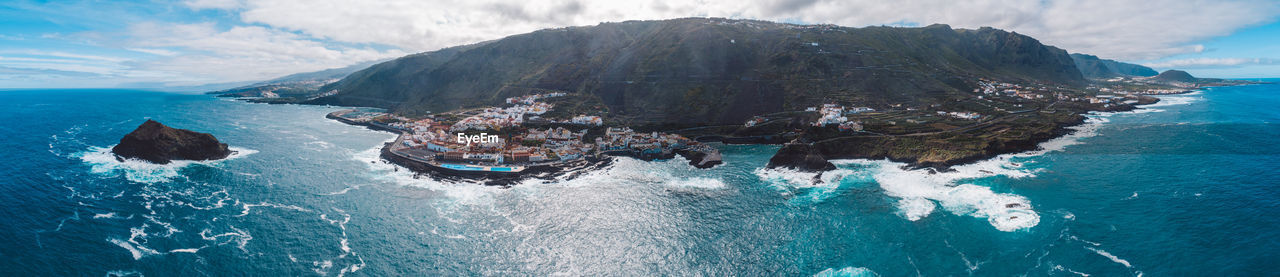 Panoramic view of sea against sky