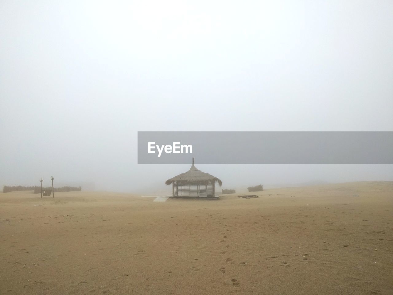 Scenic view of desert against sky