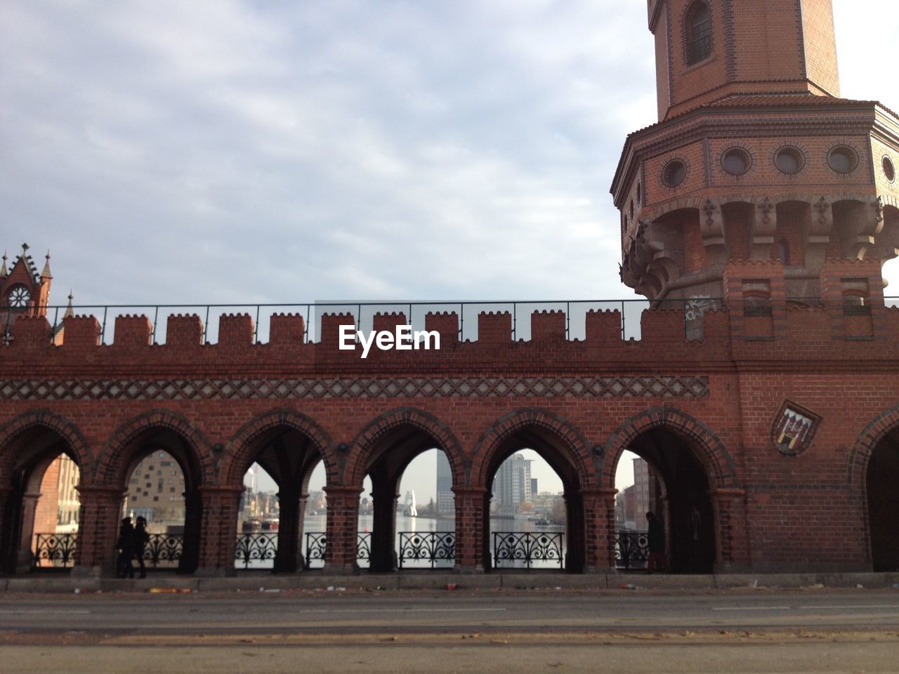 View of historical building against cloudy sky