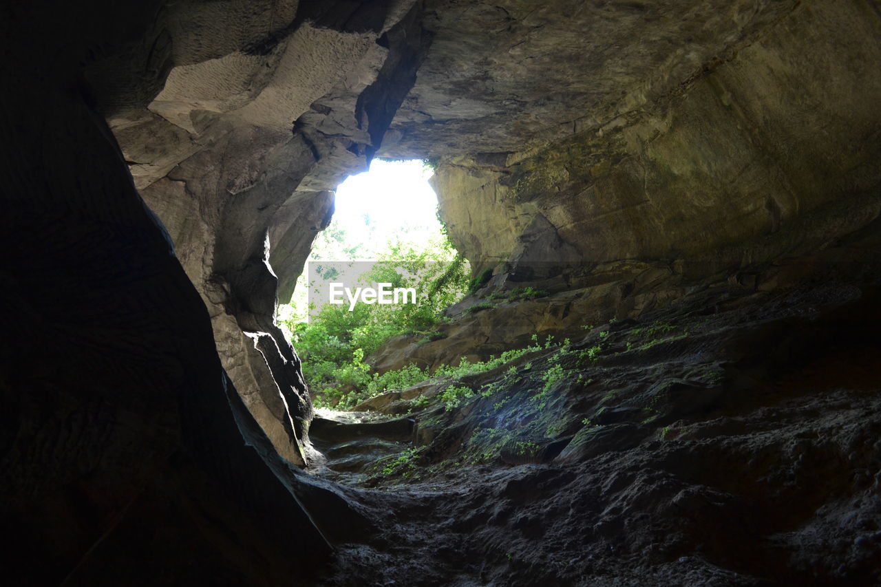 Rock formations in cave