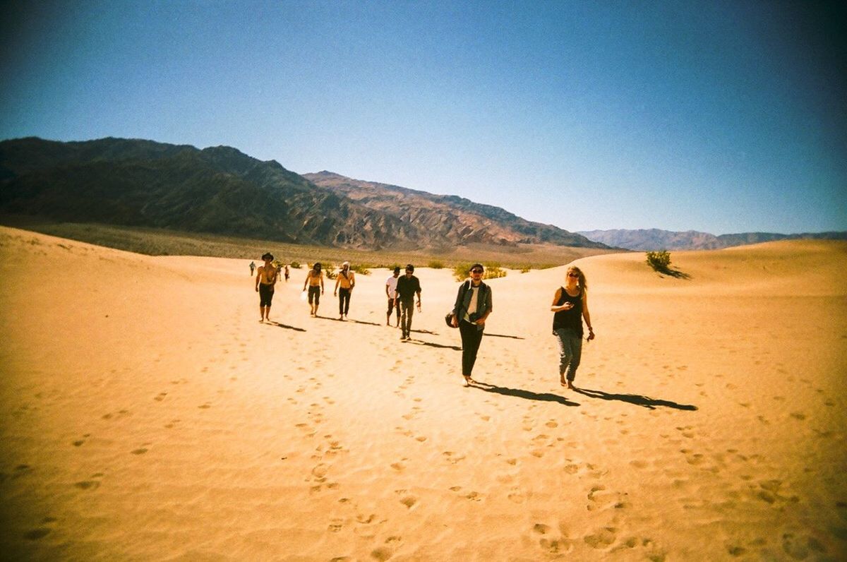 TOURISTS AT DESERT