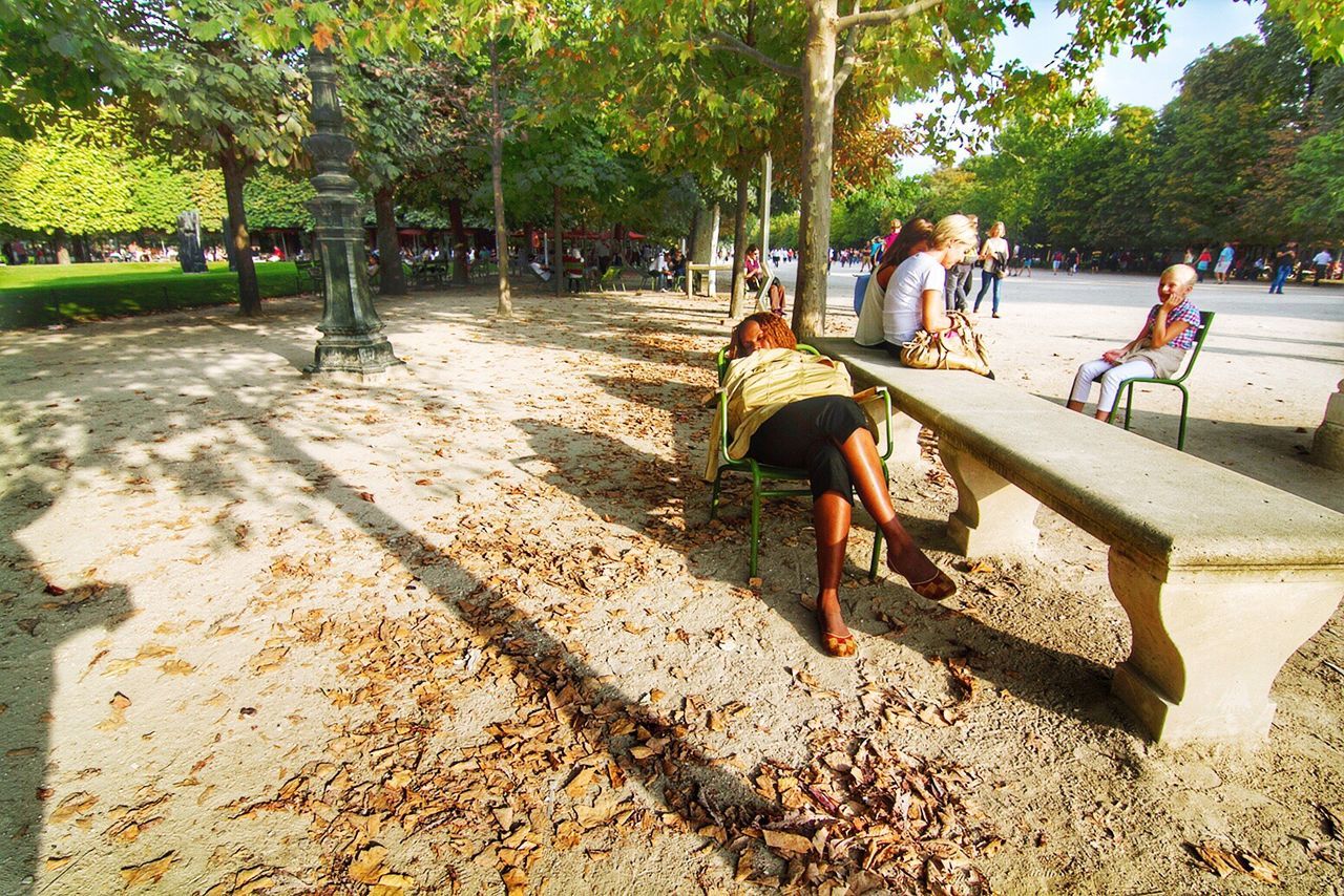 WOMAN IN PARK